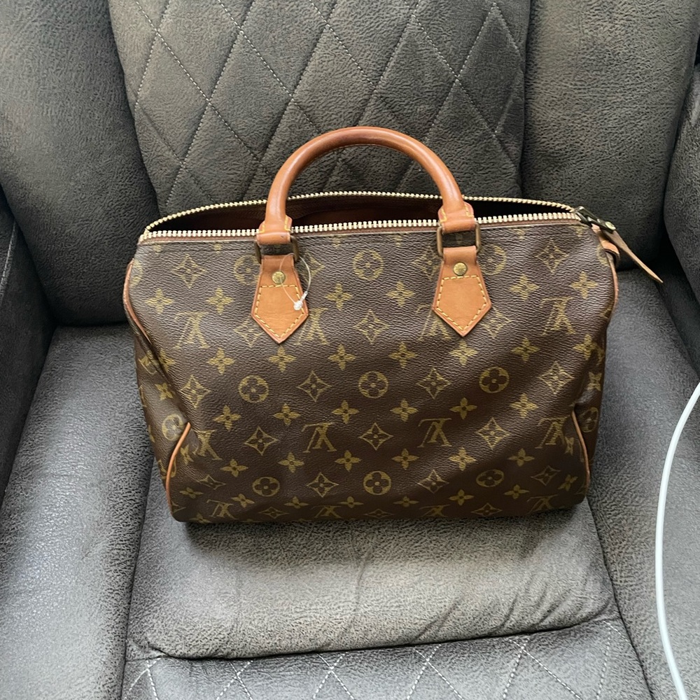 Louis Vuitton Brown Monogram Satchel 30